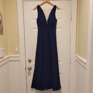 Jenny Yoo Navy Blue Dress